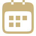 A calendar icon with a grid of squares.