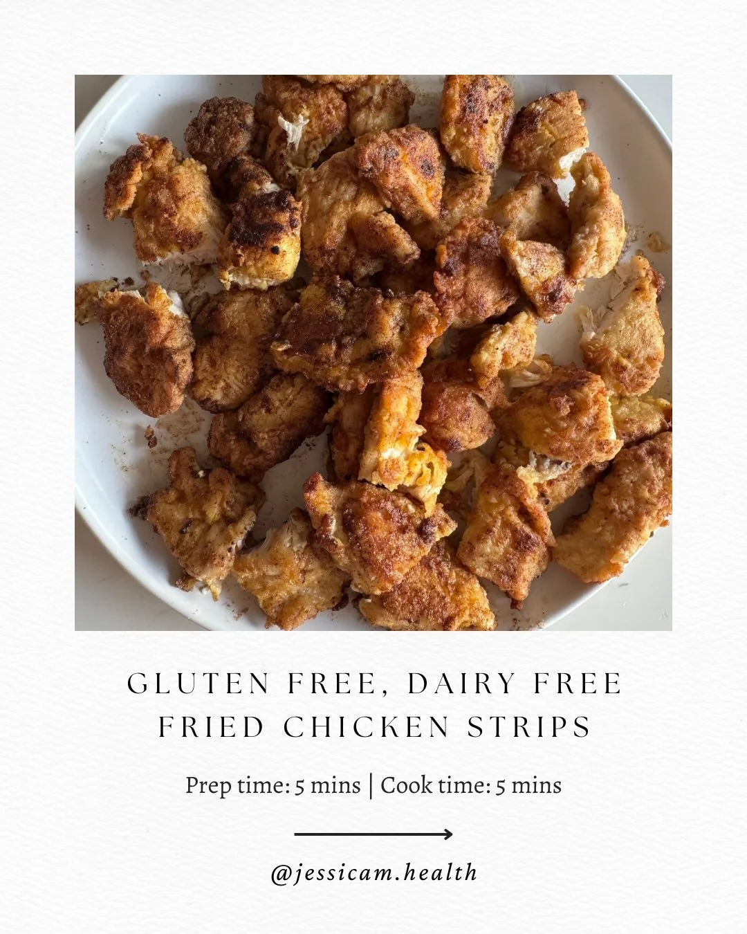 Maybe you have kids, or just a playful appetite!

These chicken strips are a family pleaser. A delicious way to get in a good source of protein, without the stomach aches or mood swings that a fried restaurant meal might bring.

After some gut challe