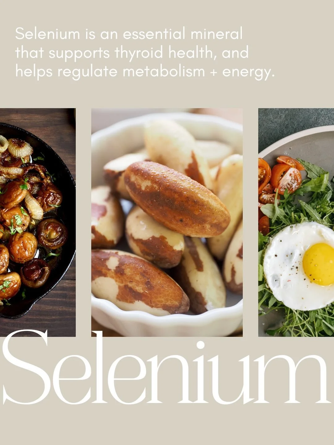 Eating 2 Brazil nuts at before bed is one of our #TwoThingsMonday habits this week.

Selenium is an essential mineral, and has a special place for women experiencing hormonal instability (like in perimenopause).

Brazil nuts are one of the richest so