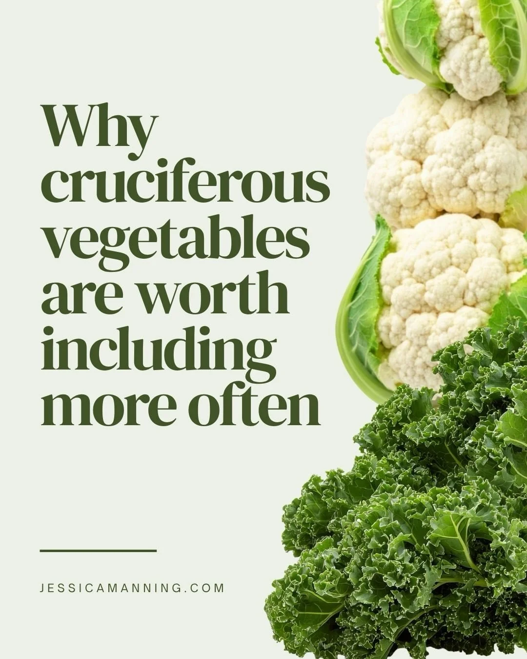 Eating cruciferous vegetables with dinner is one of our #TwoThingsMonday habit goals for the week.

Here&rsquo;s the why! And honestly, this is just a short list.

If you want to improve your nutrition for BOTH short-term goals AND longterm health up