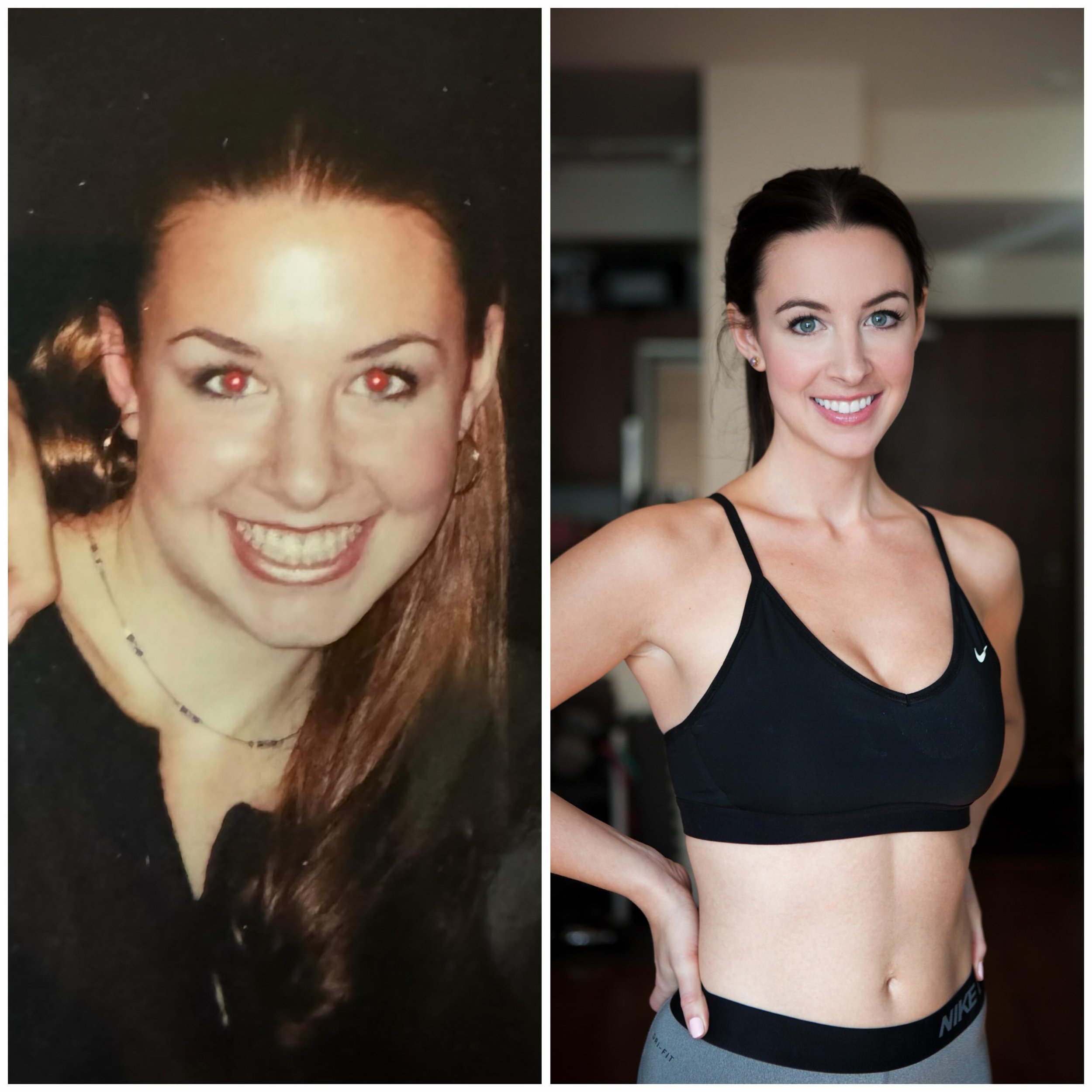 I had my own weight loss transformation.

At the age of 16, I moved from chronically sick with throat infections, falling asleep in class all day, and sleeping 6pm to 6am, and 30 pounds heavier &mdash;> to a young woman who fell in love with nutri