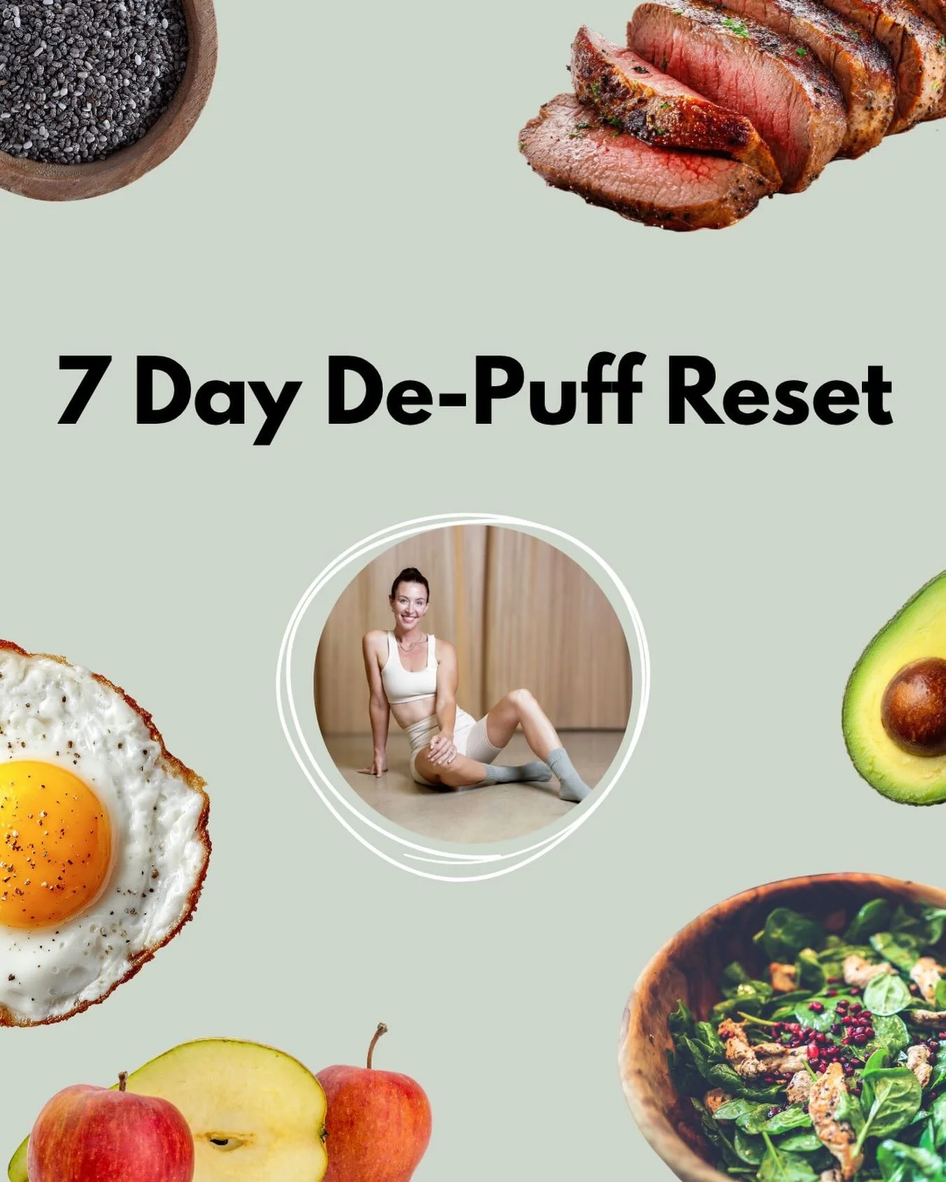 If you didn&rsquo;t join the newsletter in time to receive my *FREE* 7 Day De-Puff Reset nutrition plan and would like a copy, just DM me RESET and I&rsquo;ll send it over.

It&rsquo;s perfect for when you&rsquo;re feeling bloated, caught in a cravin