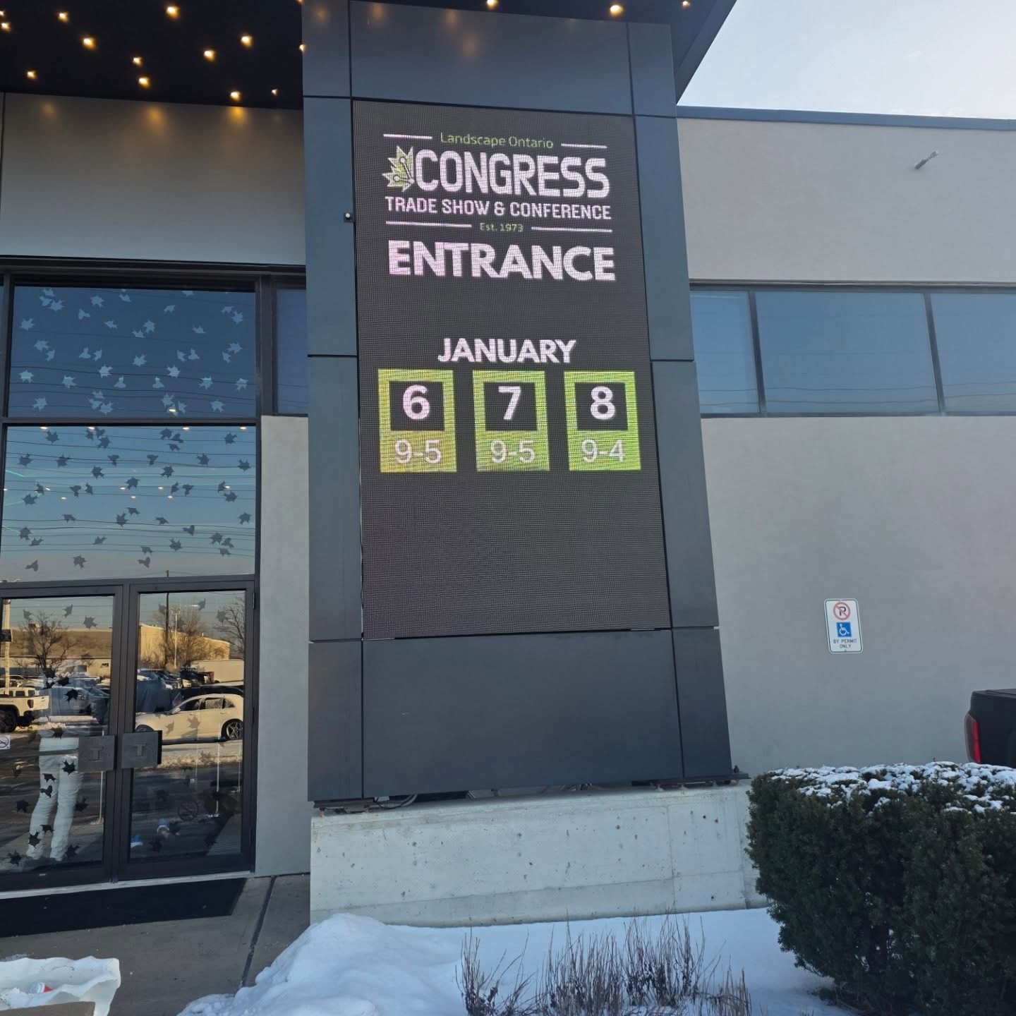 Beauty day for a trip to the landscape show in Toronto. #locongress