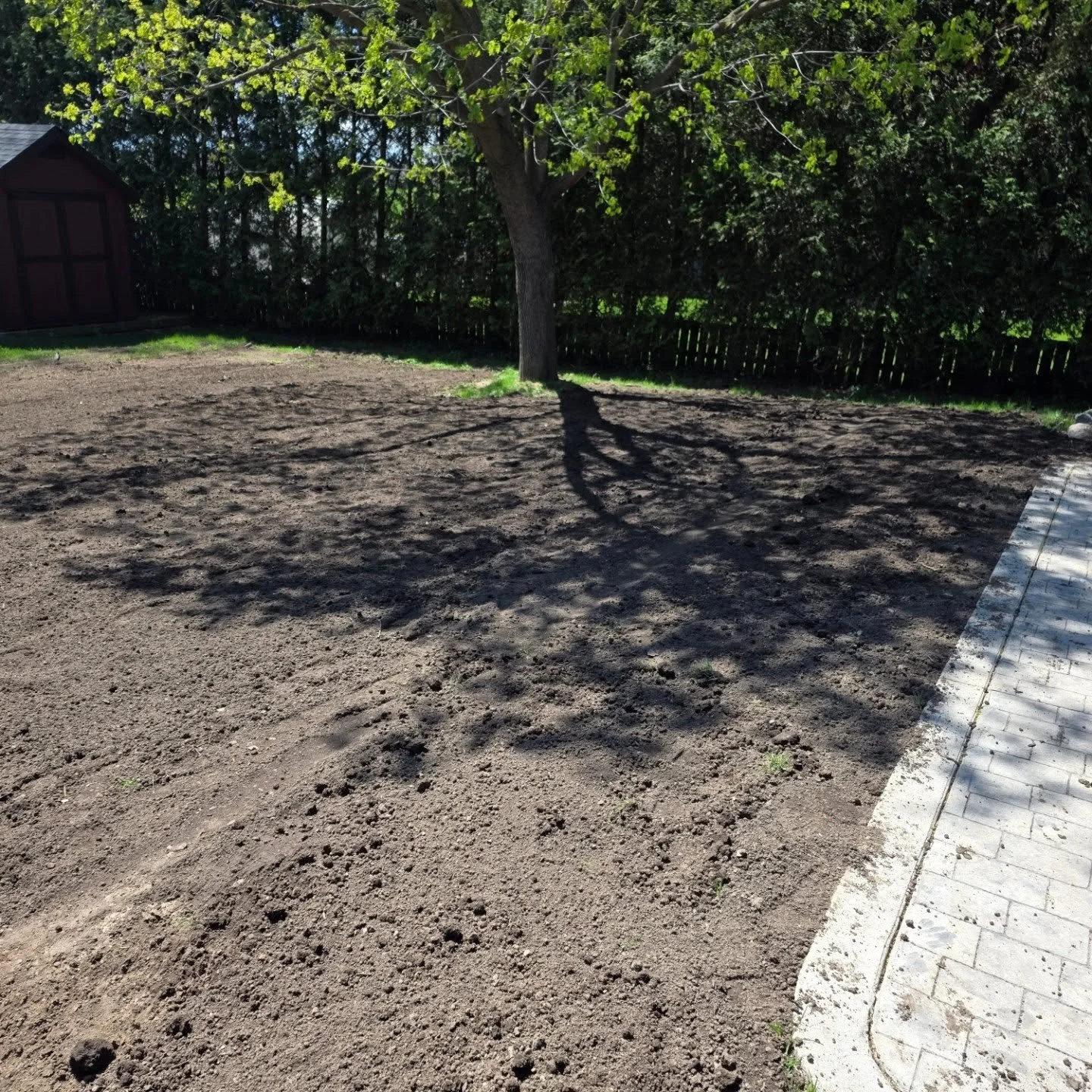 Spread a triaxle of topsoil and hydroseeded another house today in Mt Carmel after our customer had a septic system replaced. We do many projects a year just like this. We have the lowest ground pressure tracked skid steer on the market. If you have 