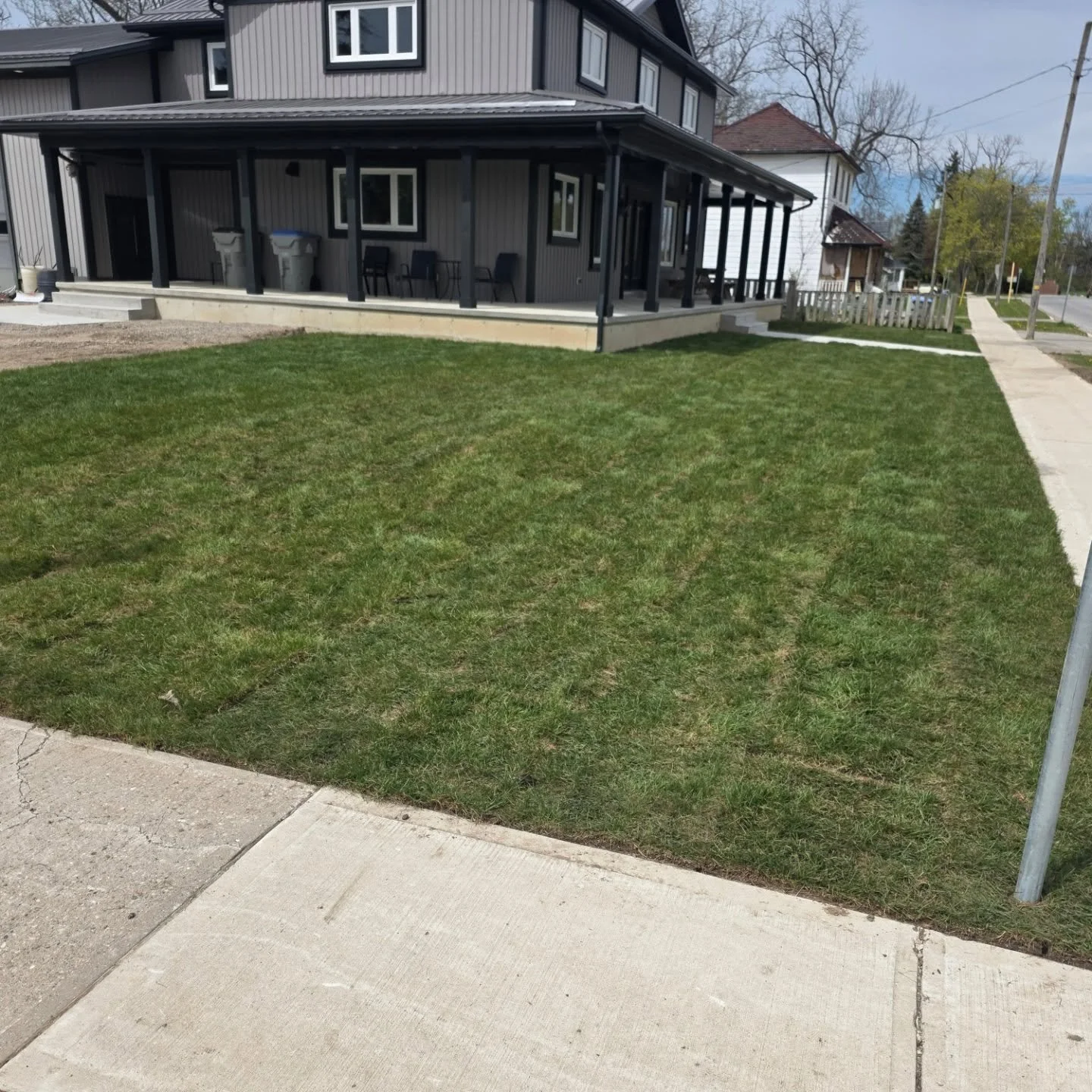 Todays sod install for @edwardsexcavatinganddemolition. #sodinstallation #sod #parkhill #instantgrass