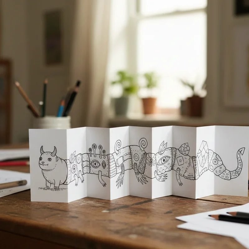 Folding Surprise Drawing Ideas