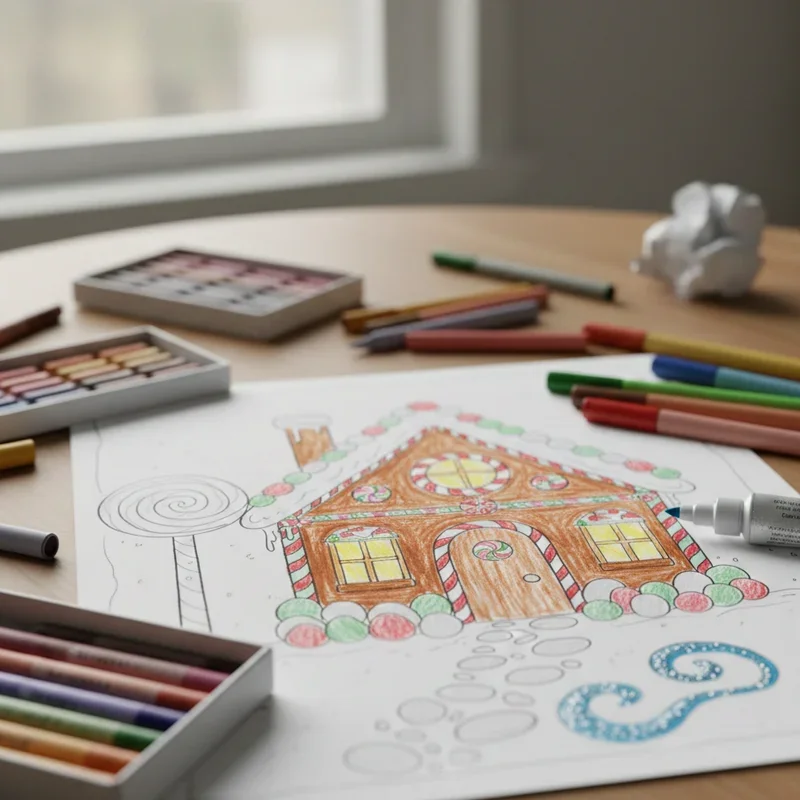 Gingerbread House Drawing Ideas