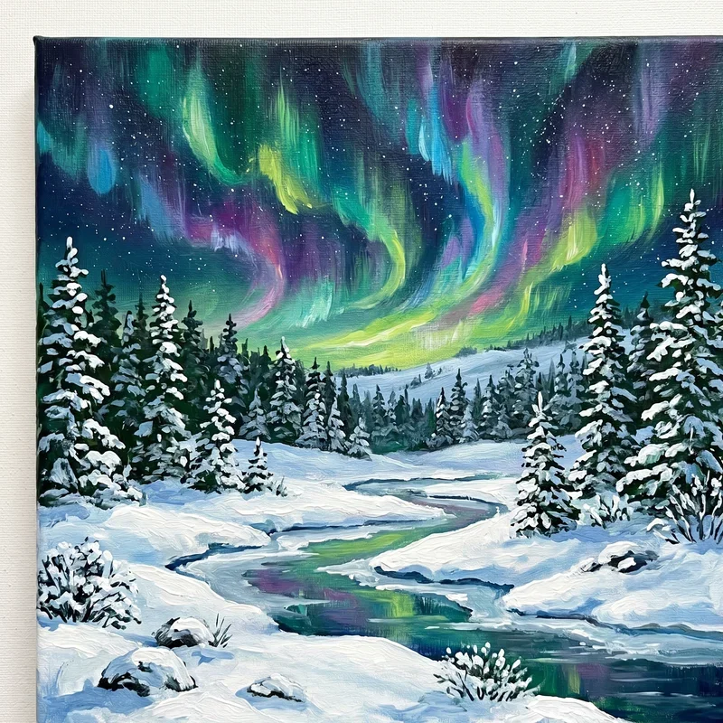 Winter Painting Ideas for Beginners