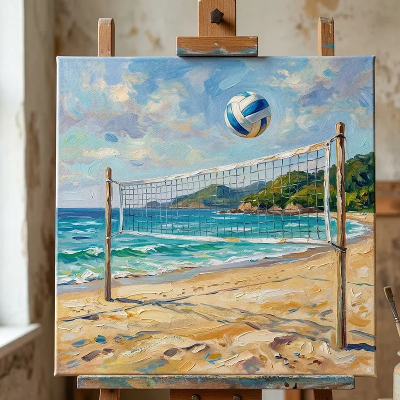 Volleyball Painting Ideas