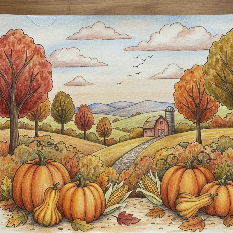 Thanksgiving Drawing Ideas