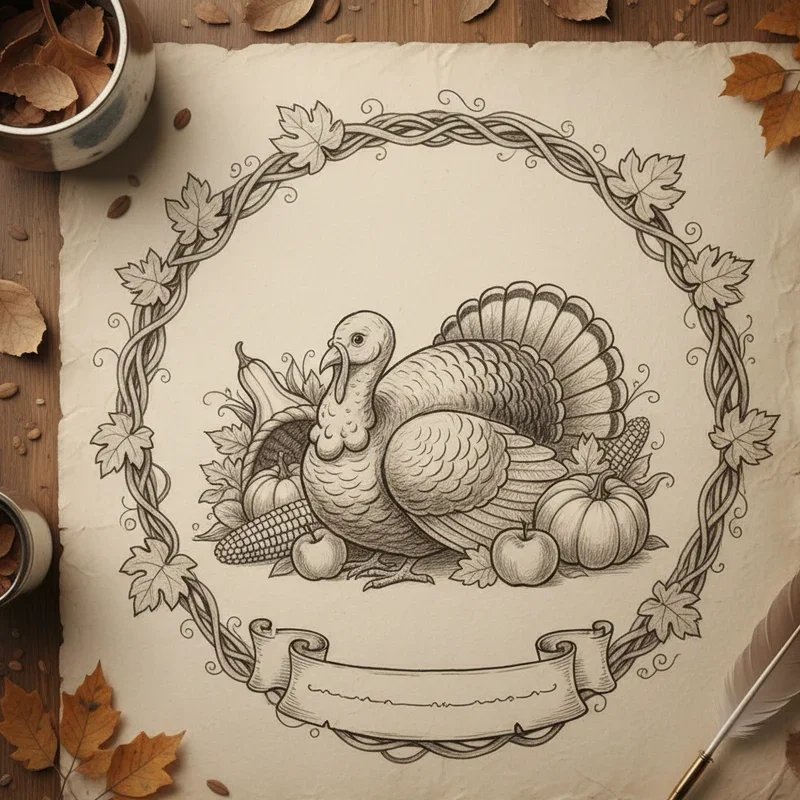 Thanksgiving Drawing Ideas