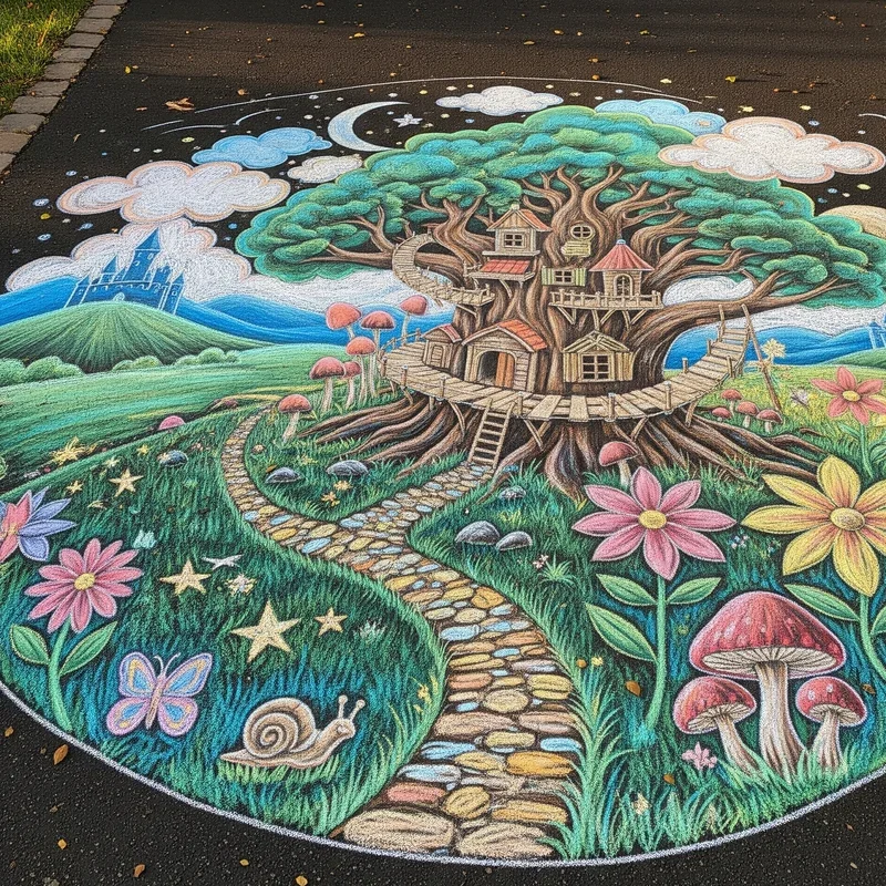 15 Chalk Drawing Ideas for Creative Outdoor Fun