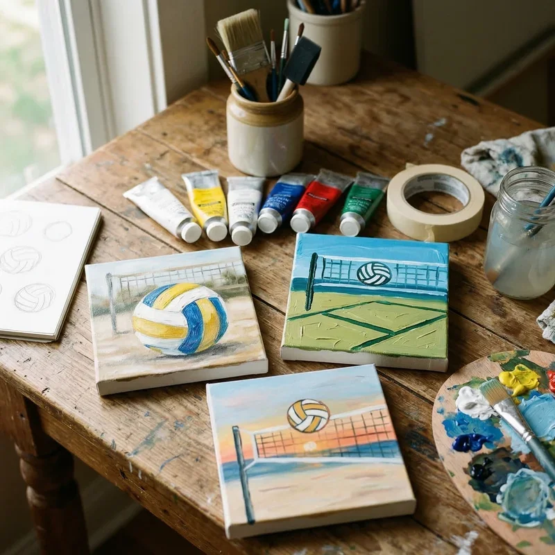 Volleyball Painting Ideas