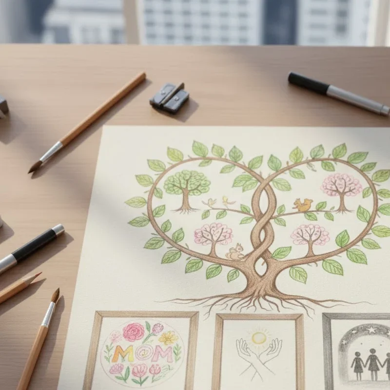 Mother’s Day Drawing Ideas