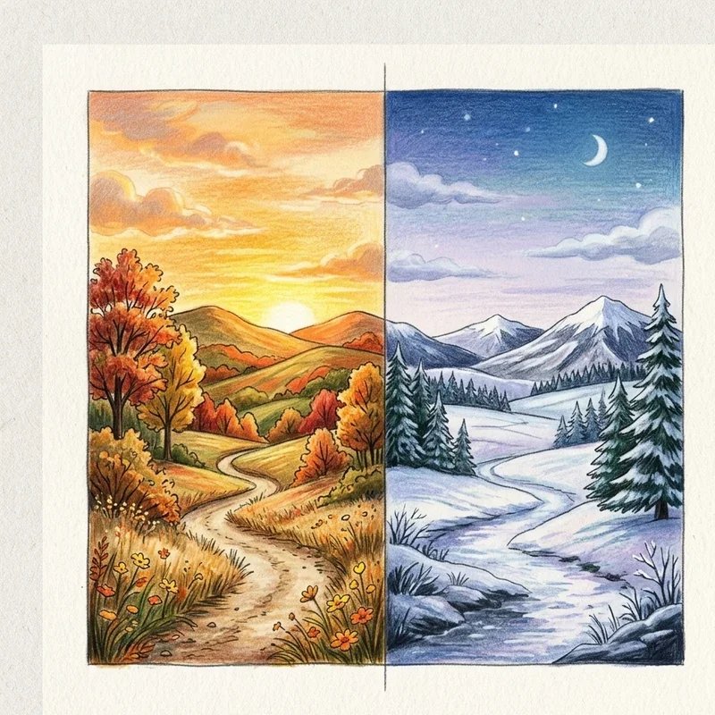 Contrast Drawing Ideas