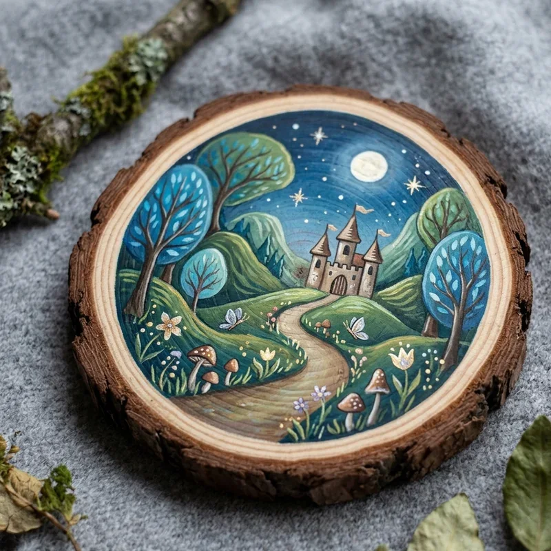 Wood Slice Painting Ideas