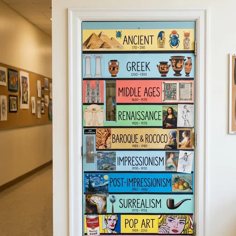 Art Classroom Door Ideas