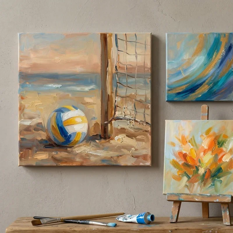 Volleyball Painting Ideas