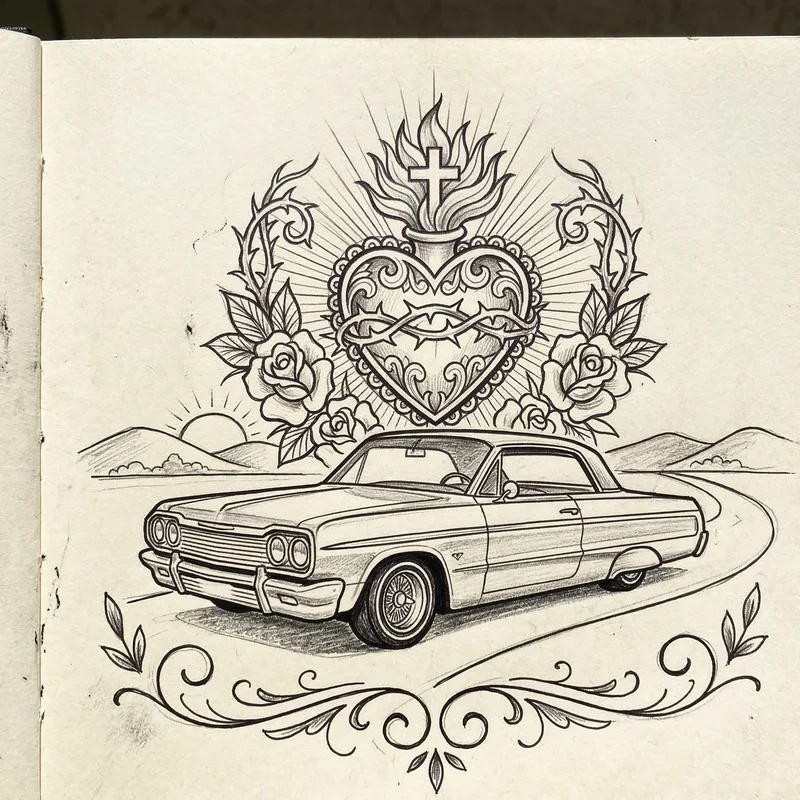 Easy Chicano Drawing Ideas