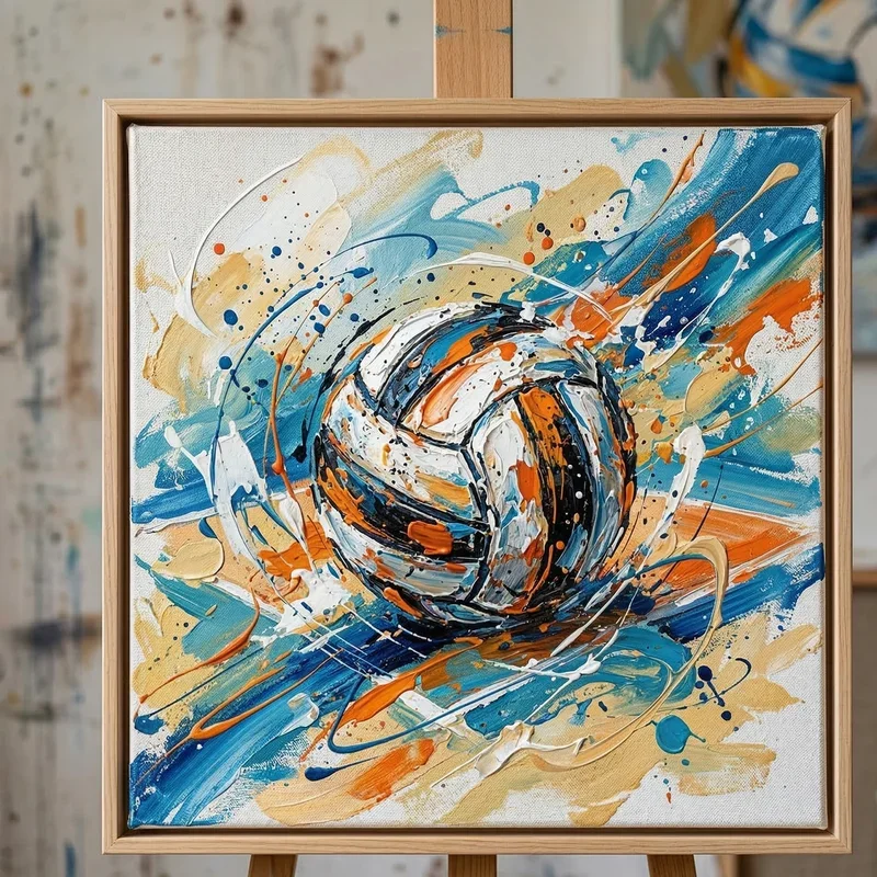 Volleyball Painting Ideas