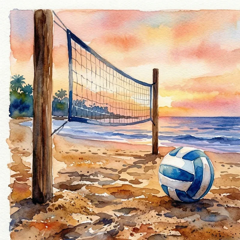 Volleyball Painting Ideas