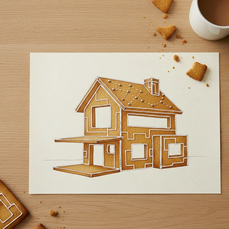 Gingerbread House Drawing Ideas
