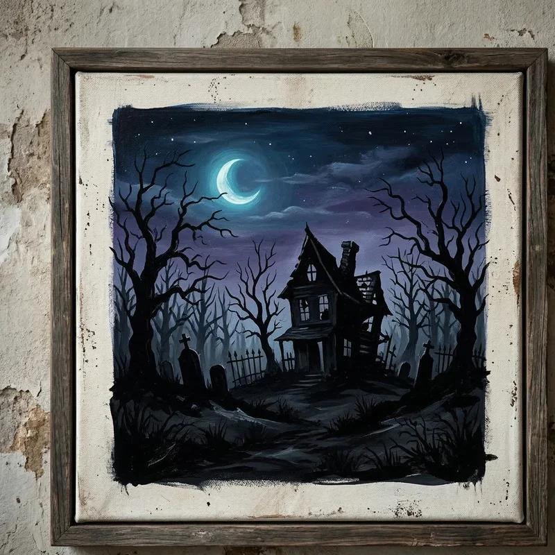 Easy Creepy Painting Ideas