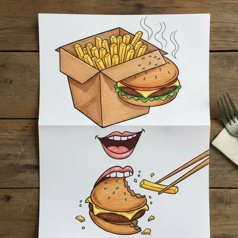 Folding Surprise Drawing Ideas