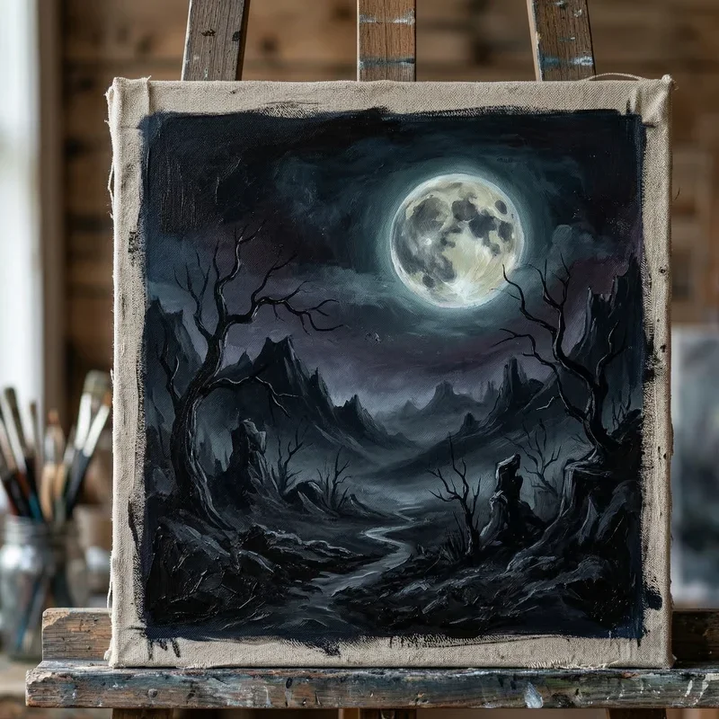 Easy Creepy Painting Ideas