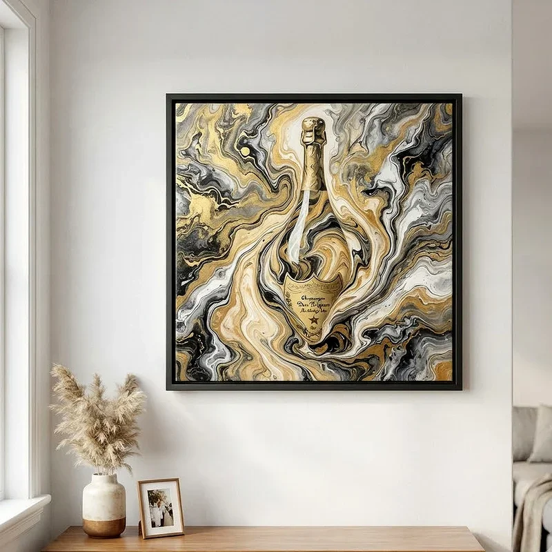 Champagne Bottle Painting Ideas