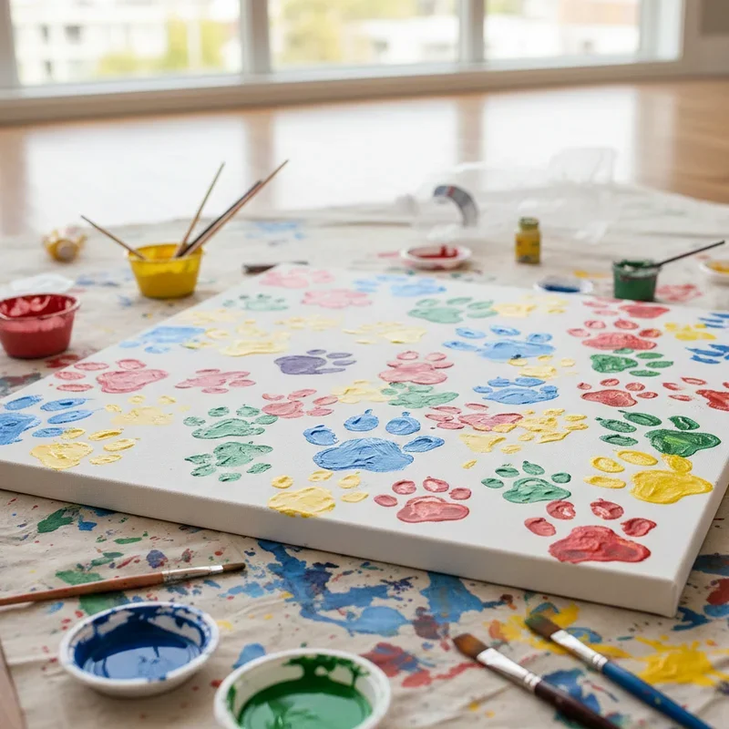 Paw Print Painting Ideas