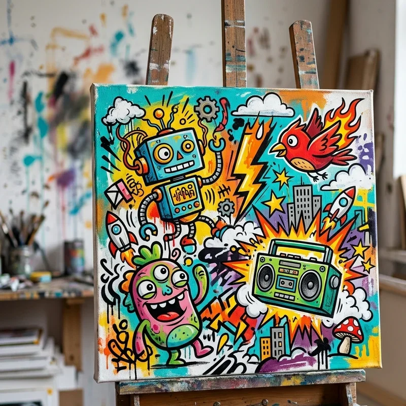 Canvas Cartoon Painting Ideas