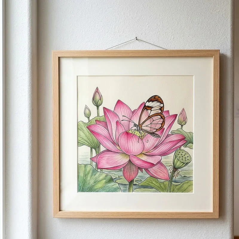 Flowers and Butterflies Drawing Ideas