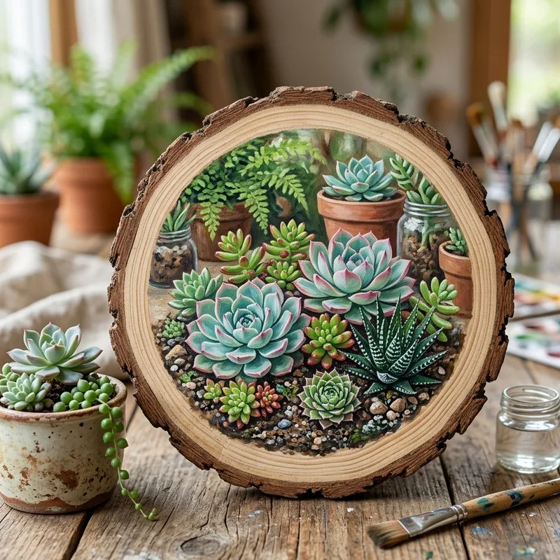 Wood Slice Painting Ideas