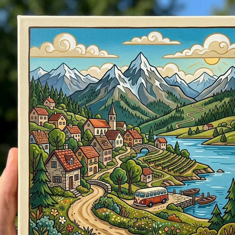 Canvas Cartoon Painting Ideas