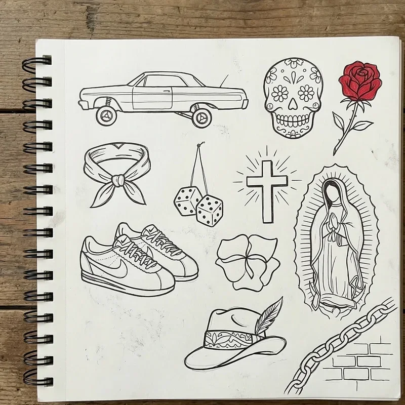 Easy Chicano Drawing Ideas