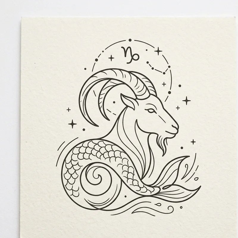 Capricorn Drawing Ideas