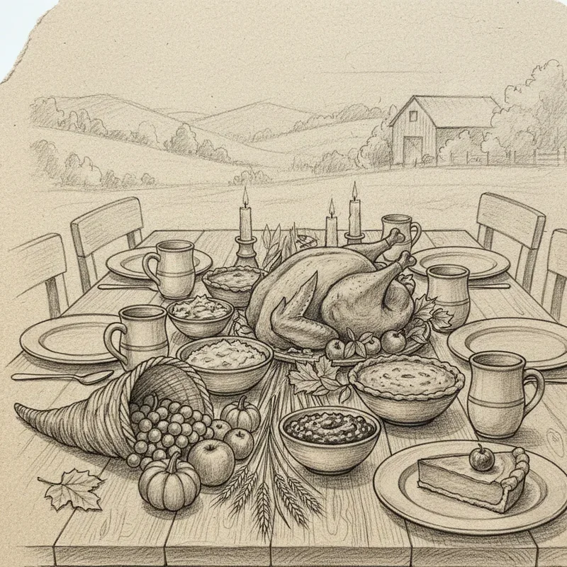Thanksgiving Drawing Ideas
