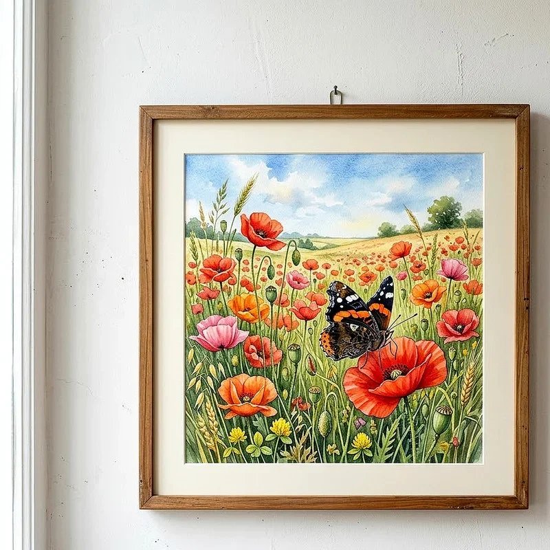 Flowers and Butterflies Drawing Ideas