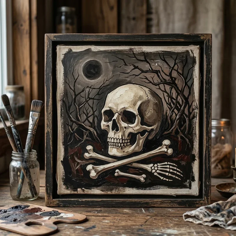 Easy Creepy Painting Ideas