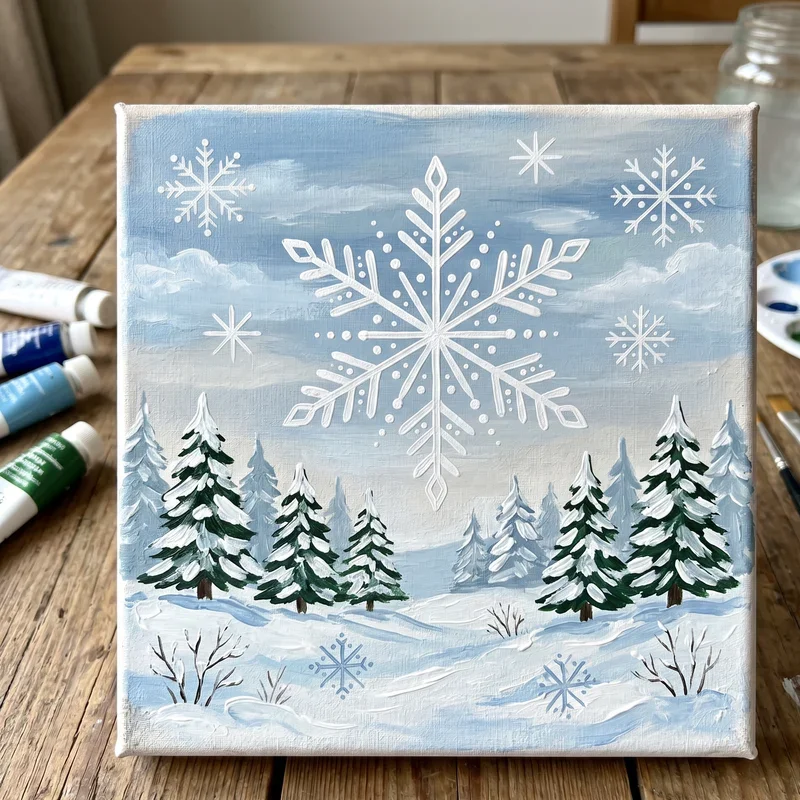 Winter Painting Ideas for Beginners