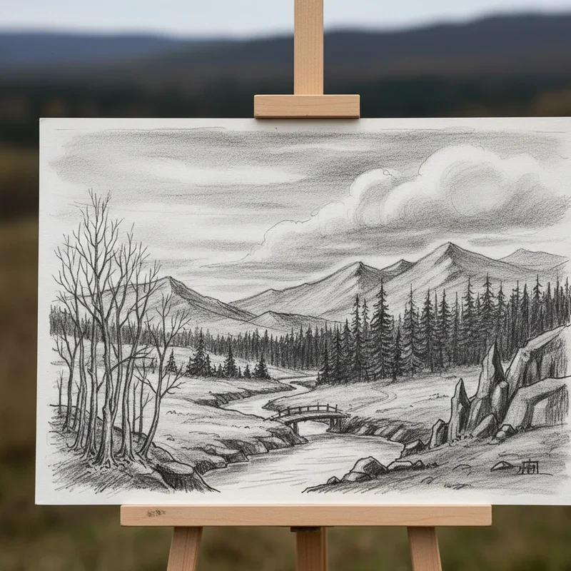 Landscape Drawing Ideas