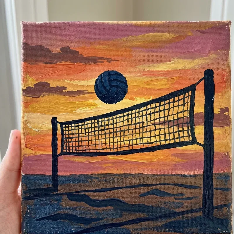 Volleyball Painting Ideas
