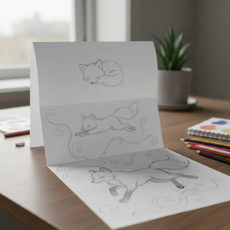 Folding Surprise Drawing Ideas