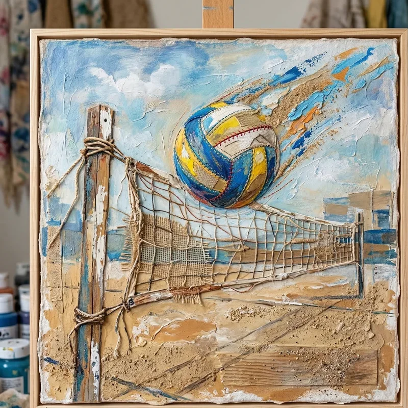 Volleyball Painting Ideas