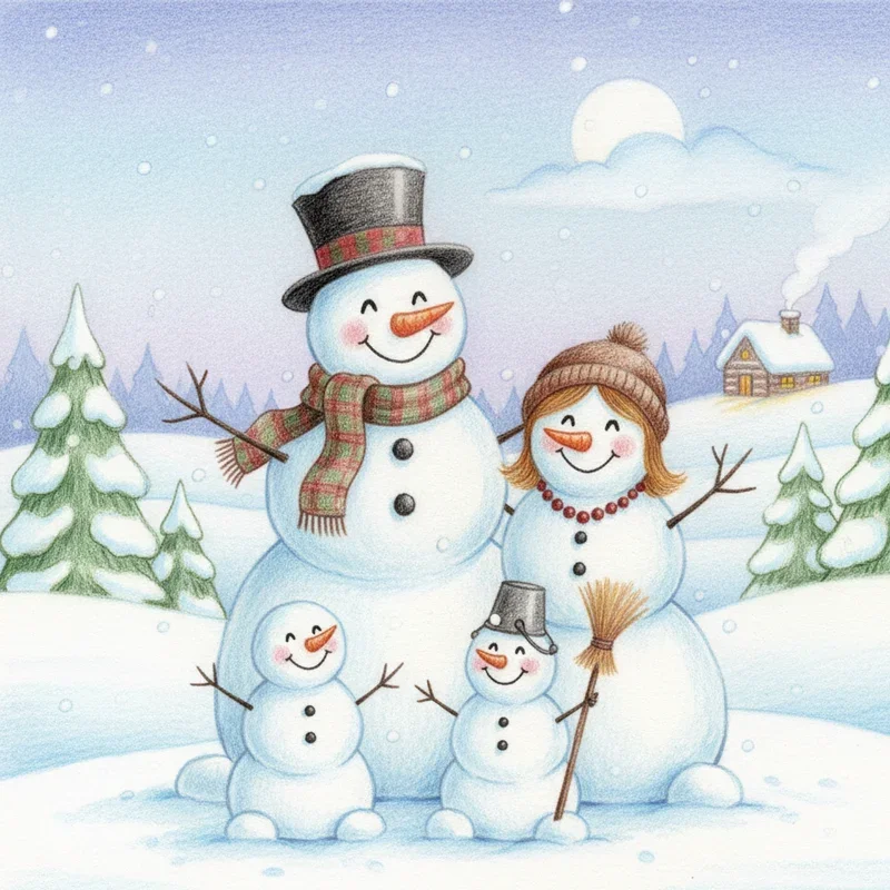 Winter Drawing Ideas