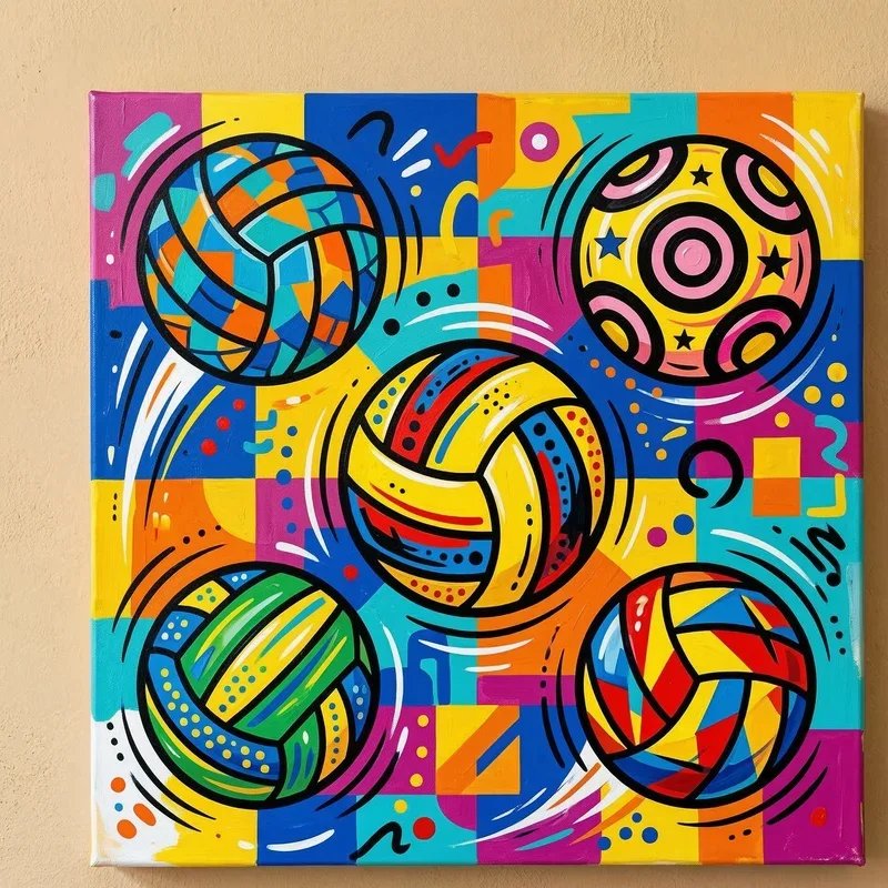 Volleyball Painting Ideas