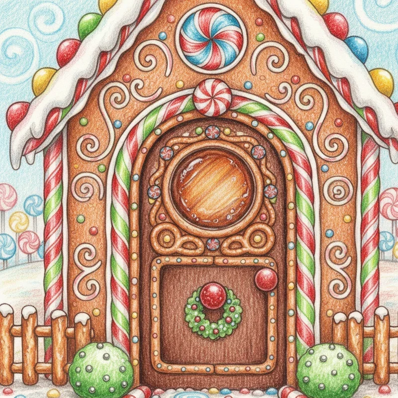 Gingerbread House Drawing Ideas