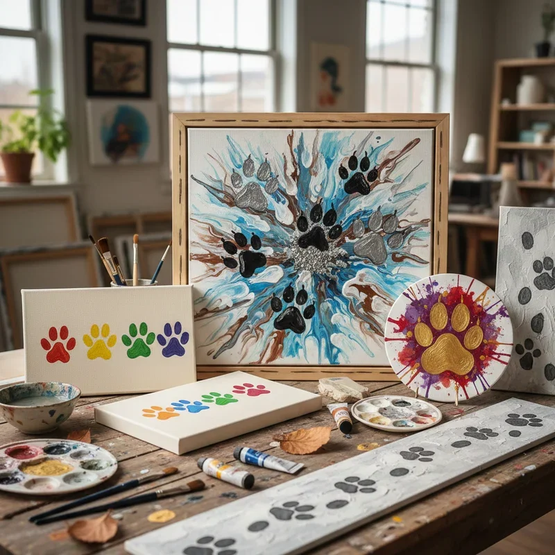 Paw Print Painting Ideas