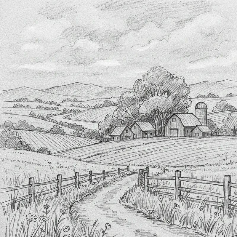 Landscape Drawing Ideas